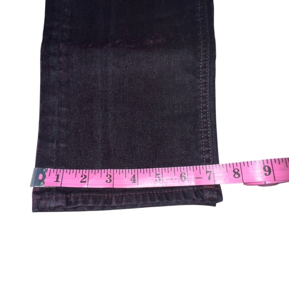 We The Free First Class Relaxed Straight Flocked Jeans Wine Tasting size 25 NWT - Picture 15 of 16